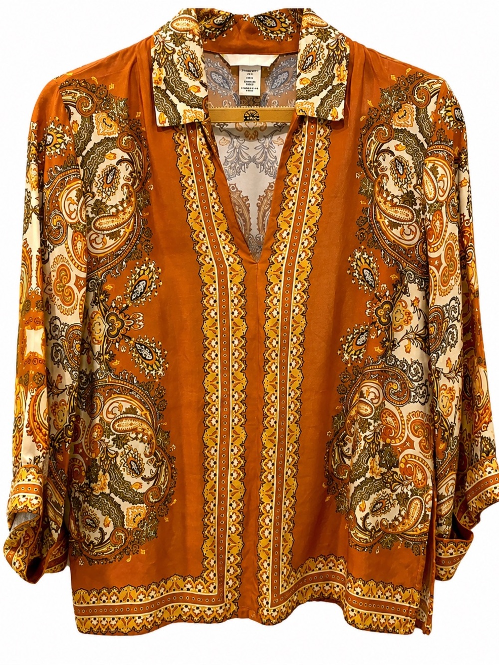 H&M paisley blouse